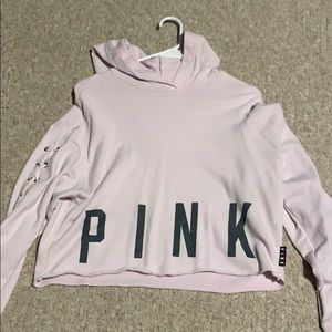 Pink cropped sweatshirt